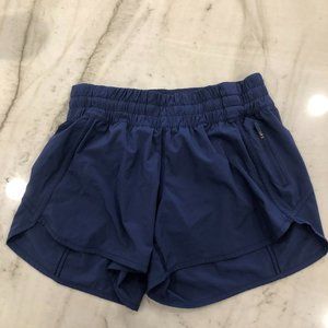 Navy Blue Track That High-Rise Lululemon Shorts
